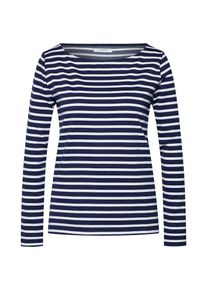 Pieces, Damen Shirt 'INGRID', Marine / Weiß