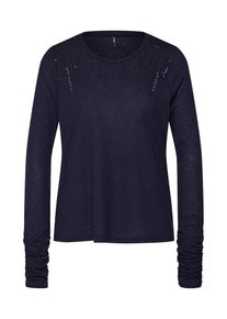 Only, Damen Pullover 'onlUMA L/S BLING TOP JRS', Nachtblau