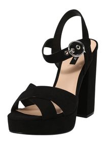 Only, Damen Pumps 'ALLIE WIDE CROSSED HEELED SANDAL', Schwarz