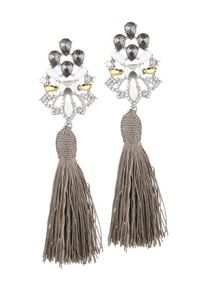 sweet deluxe, Damen Ohrringe 'Urbana', Taupe