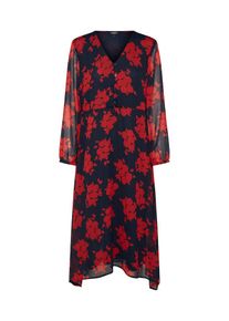 Soaked in Luxury, Damen Kleid 'Evi Dress', Dunkelblau / Rot