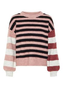 Véro Moda VERO MODA, Damen Pullover, Altrosa / Blutrot / Schwarz / Weiß