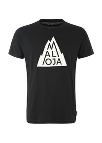 maloja, Herren Sportshirt 'ChristianM.', Schwarz / Weiß