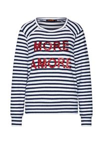 miss goodlife, Damen Shirt 'Longsleeve', Dunkelblau / Rot / Weiß