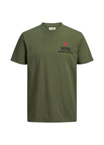 Jack & Jones JACK & JONES, Herren T-Shirt, Oliv / Rot / Schwarz
