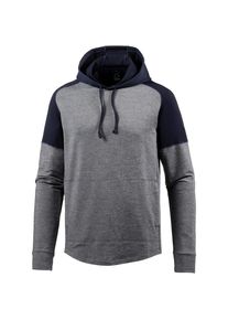 Icebreaker, Herren Kapuzenshirt 'Motum LS', Graumeliert / Schwarz