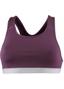 Unifit, Damen Sport-BH, Hellgrau / Dunkellila