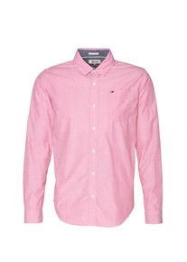 Tommy Jeans, Herren Hemd mit feinem Muster, Rot