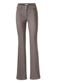 Heine, Damen Bodyform-Bootcut-Hose, Taupe
