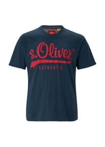s.Oliver RED LABEL, Herren Shirt, Ultramarinblau / Rot