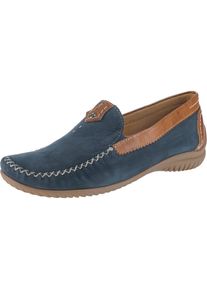 Gabor, Damen Slipper, Blau / Cognac