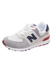 New Balance, M&auml;dchen Sneaker 'GC574-M', Beige / Kobaltblau / Grau / Rot
