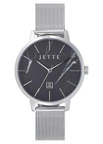 JETTE, Damen Uhr, Schwarz / Silber
