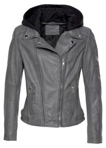 AJC, Damen Lederjacke, Grau
