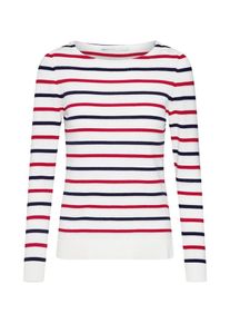 Only, Damen Pullover 'onlDELINA L/S PULLOVER KNT', Blau / Rot / Wei&szlig;