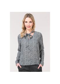 Mexx, Damen Bluse, Grau / Wei&szlig;