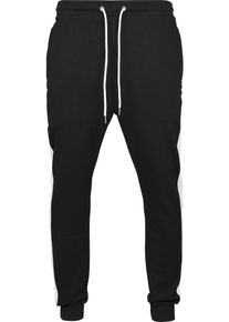 Urban Classics, Herren Pants, Schwarz / Wei&szlig;