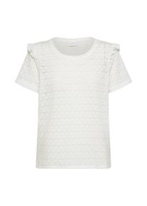 Vila, Damen Spitzen-Top, Perlwei&szlig;