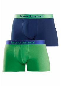 Bruno Banani, Herren Boxer Short (2 St&uuml;ck), Navy / Gr&uuml;n