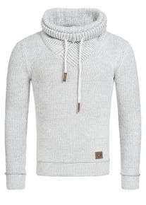 INDICODE JEANS, Herren Strickpullover 'Keshawn', Weiß