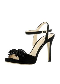 Evita, Damen Sandalette, Schwarz