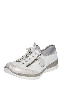 Rieker, Damen Halbschuh 'Emblem', Grau / Weiß