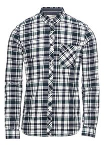 Tom Tailor Denim, Herren Hemd, Dunkelblau / Dunkelgrün / Weiß