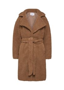 NA-KD, Damen Teddy-Mantel 'midi teddy coat', Braun
