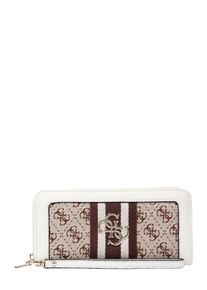 Guess, Damen Geldbörse 'VINTAGE', Beige / Kastanienbraun / Weiß