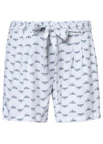 Fransa, Damen Shorts, Hellblau / Wei&szlig;