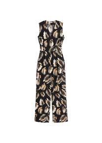 Mango, Damen Overall 'Palm', Goldgelb / Schwarz / Wei&szlig;
