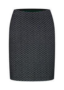 Street One, Damen Rock 'Maja zick zack L52', Anthrazit / Schwarz