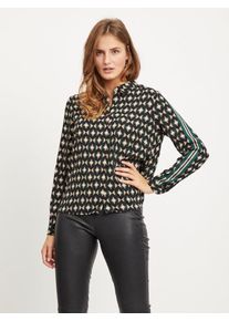 Vila, Damen Hemd, Beige / Hellbraun / Gr&uuml;n