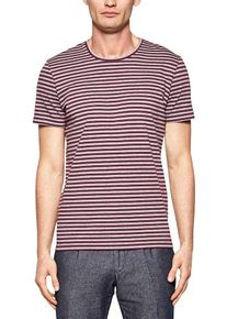 s.Oliver BLACK LABEL, Herren Crew Neck-Shirt, Grau / Merlot