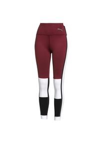 Puma, Damen Leggings, Dunkelrot / Schwarz / Weiß