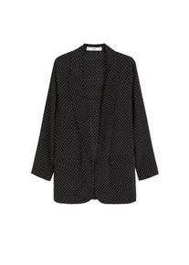 Mango, Damen Blazer 'Carrie', Schwarz / Wei&szlig;
