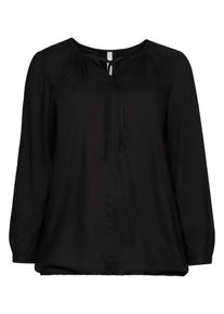 sheego Casual, Damen Tunika, Schwarz