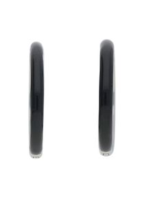 Esprit, Damen Creolen, Schwarz / Silber