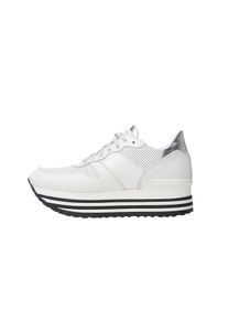 NOCLAIM, Damen Sneaker 'Isa 13', Silber / Wei&szlig;