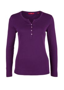 s.Oliver RED LABEL, Damen Langarmshirt, Aubergine