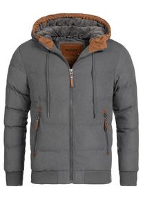 INDICODE JEANS, Herren Bomberjacke 'Adeline', Cognac / Dunkelgrau