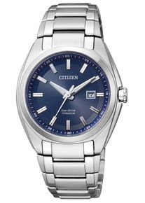Citizen, Damen Armbanduhr mit Gangreserve, »EW2210-53L«, Navy / Silber