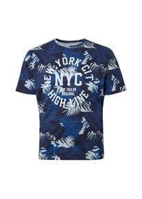 Tom Tailor, Herren T-Shirt, Navy / Hellblau / Offwhite