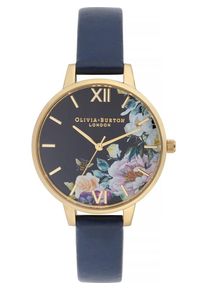 Olivia Burton, Damen Uhr 'Enchanted Garden OB16EG113', Navy / Gold