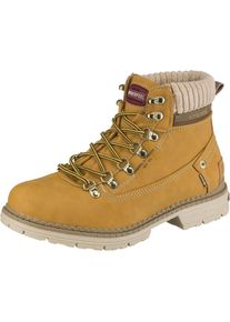 Kimberfeel, Damen Winterstiefeletten, Beige / Senf