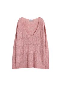 Violeta by Mango, Damen Pullover 'Dolce', Altrosa