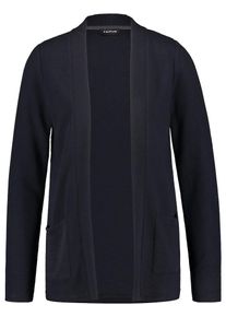 Taifun, Damen Jacke Gewirke Jacke mit Ripp-Struktur, Dunkelblau