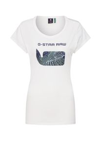 G-Star Raw, Damen Shirt 'Graphic 18 slim r t wmn s\s', Creme