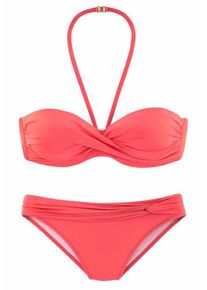 Lascana, Damen B&uuml;gel-Bandeau-Tankini mit 5 Tragevarianten, Koralle