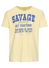 Jack & Jones JACK & JONES, Herren T-Shirt 'JORDAZE TEE SS CREW NECK', Blau / Hellgelb